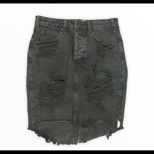 One Teaspoon black denim skirt size 26
